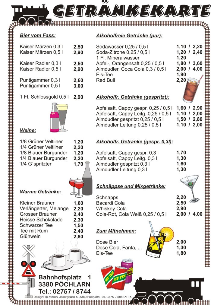 Getr nkekarte ERLEBNISLOKAL Zum Schwellenwirt Gasthaus Restaurant 